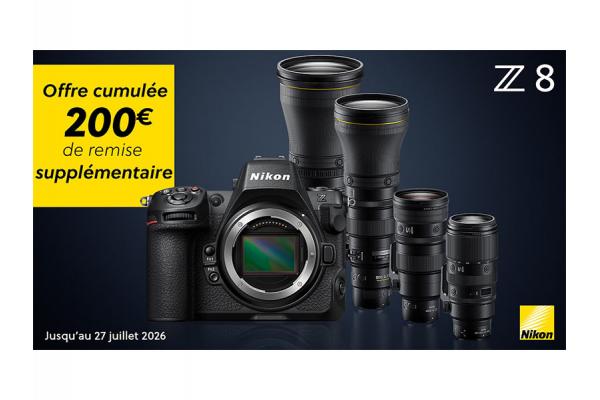 NIKON:OFFRE CUMULÉE SUR LE Z8