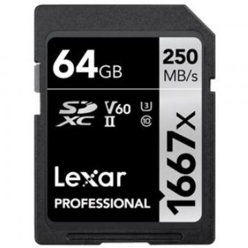 Lexar SDXC Professional UHS-II 1667x 64GB
