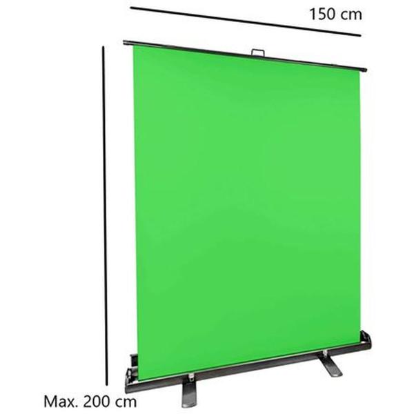 StudioKing RollUp Green Screen FB-150200FG 150x200cm Chroma