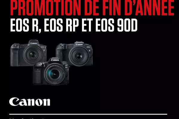 Promos de fin d'année Canon EOS R, RP et 90D