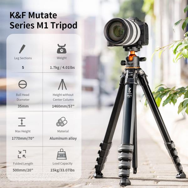 K&F Concept Tripod M1+BH-35L