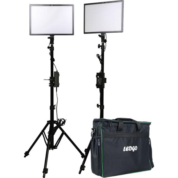 LedGo E268CII Bi-color kit w/light stands (2 lights/ high out)