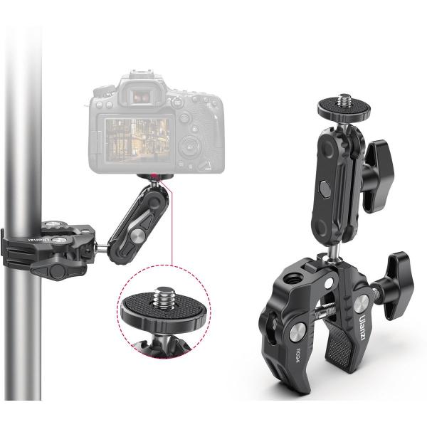 Ulanzi R094 Super Clamp Pipeclamp w/ Ball Head And Magic Arm